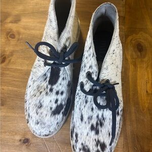 Uwezo Real Cowhide Oxfords  Boots with Black Laces